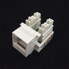 lot of Network Cat5e RJ45 Module Jack Plug Connector Replacement
