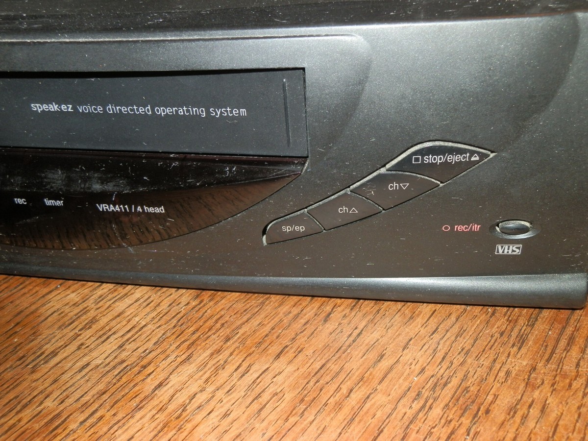 Zenith VRA411 Speak-Ez VCR VHS Player Video Recorder, Working, Has