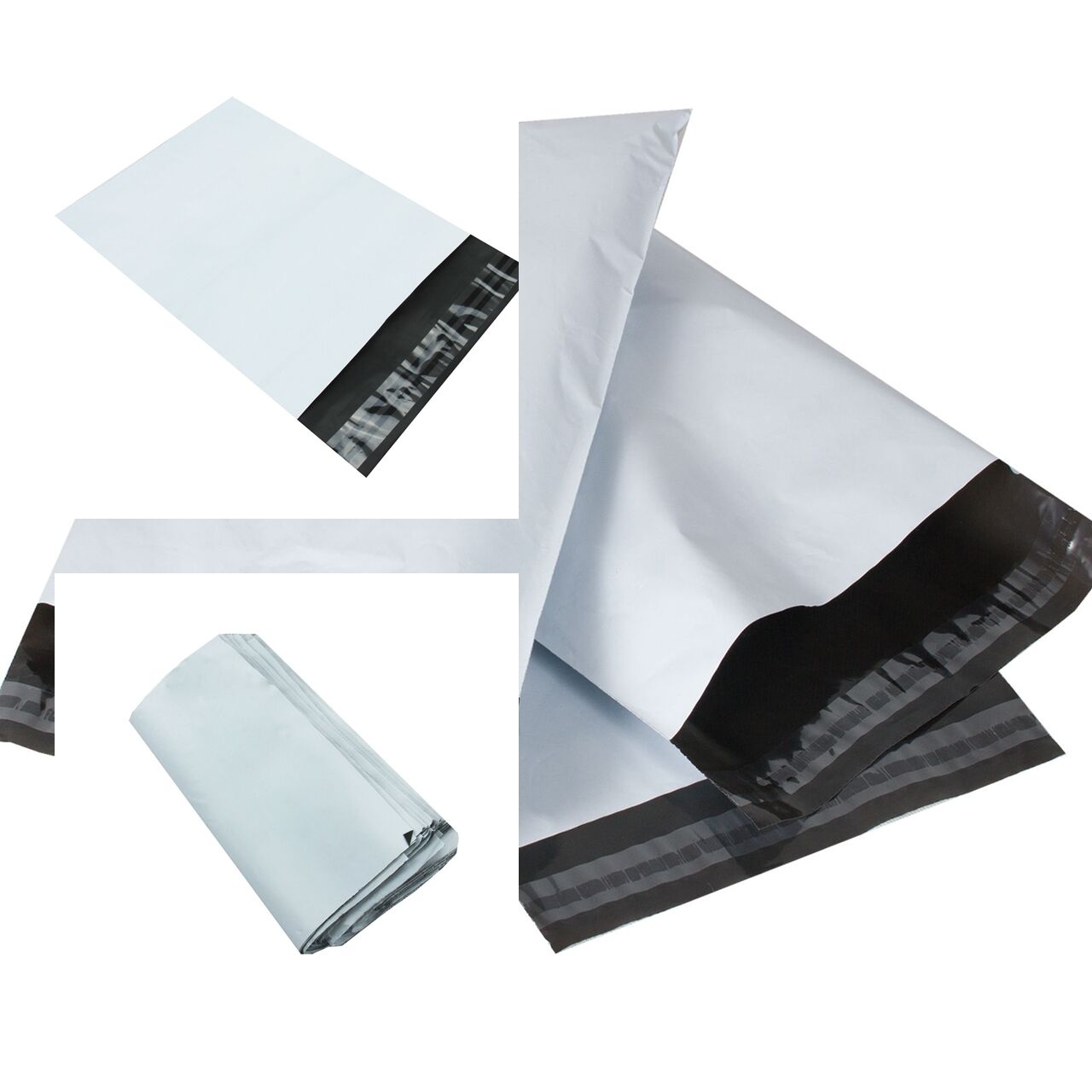 WHITE NEW Plastic Strong Packaging Postal Polythene Mailing Bag 10-S Mail Bags Natychmiastowa dostawa NOWOŚĆ