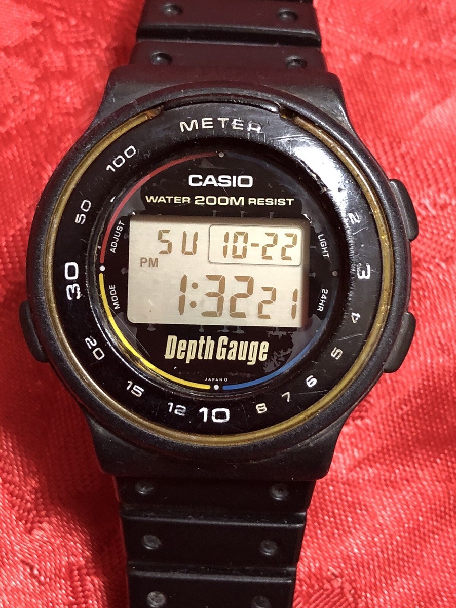Vintage Rare 1986 CASIO DW-220DG (558) Depth Gauge Japan | eBay