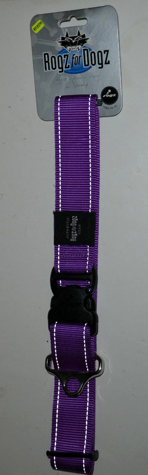 ROGZ FOR DOGZ Purple DOG COLLAR for x-large dogs XXL 20" - 3