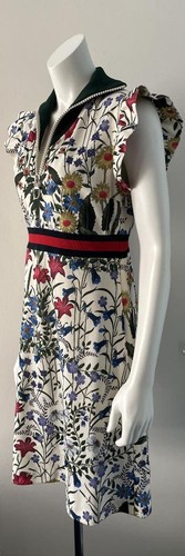 Gucci Floral Print Zip-Front Mini Dress - Picture 5 of 20