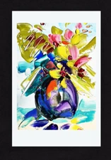 Original Oil Painting Floral ORIGINAL Artwork Flower Modern Impasto Textured Art