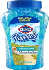 Clorox Fraganzia Air Freshener Crystal Beads Fresh Ocean Breeze 12Oz | Long-Last