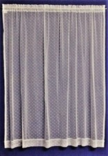 Heritage Lace Ivory Point D'esprit Lace Window 15" Valance or 82" Panels