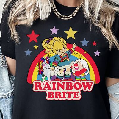 RAINBOW BRITE Tshirt T-shirt T shirt Vintage Aesthetic Tee Retro 80s Cute Shirt