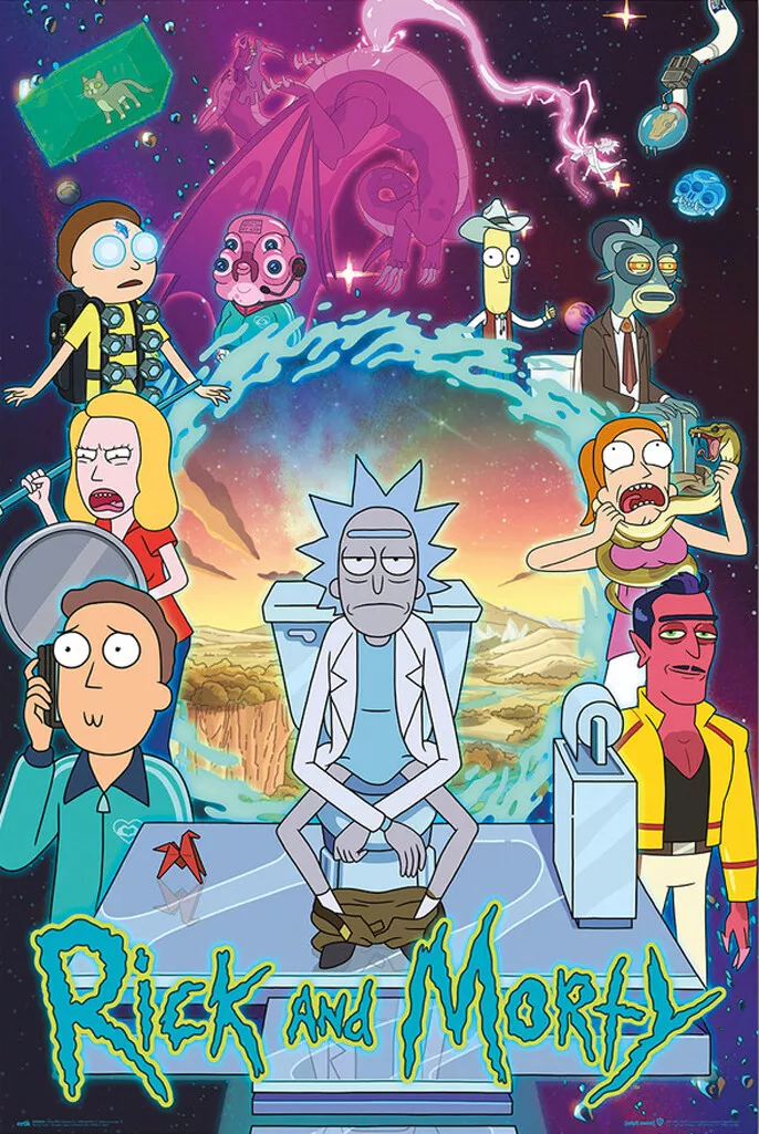 Rick Morty Wallpaper Rick And Morty Premium Poster