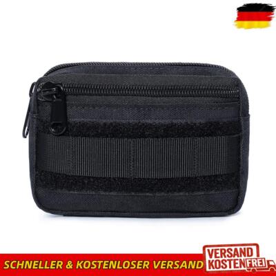 2Pcs Unisex Mini Taille Tasche Tasche Organizer Jagd Pack Werkzeug Taschen (Schw