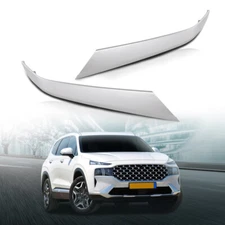 Fit For 2019-2020 Hyundai Santa Fe Front Bumper Molding Trim Left+Right Side