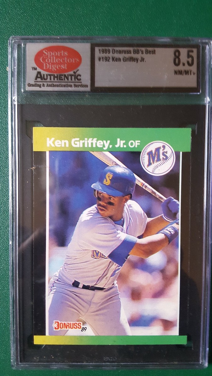 1989 KEN GRIFFEY JR. #192 DONRUSS BASEBALLS BEST 8.5 NM/MT+ ROOKIE 