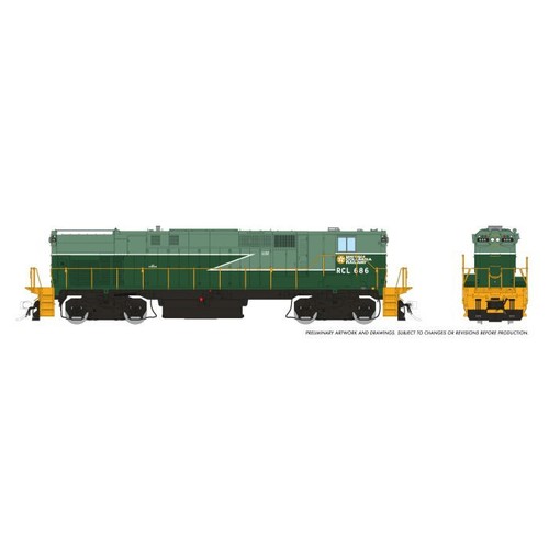 Rapido 33029 HO Scale BCR Green Lightning Stripe Scheme M420 + M420B #642 + #686 - Picture 3 of 3