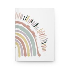 Faithful Rainbow Hardcover Journal Matte in White