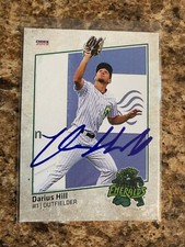Darius Hill Signed 2019 Eugene Emeralds Team Set Auto Rc Chicago Cubs # 1
