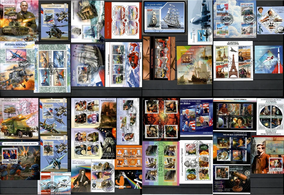 1,500 different MINI and SOUVENIR SHEETS CTO Composition Lot updated 2025 #1500 - Image 2 of 4