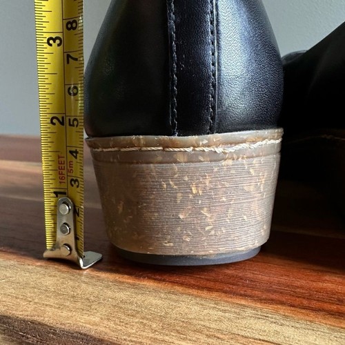Softwalk Addie schwarze Leder D'Orsay Slipper Clogs Schuhe Damengröße 9,5 neu ohne Etikett - Bild 15 von 15