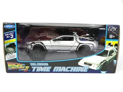 DeLorean Retour vers le Futur 2 "Position Vol" 1/24 Voiture Miniature 22441FV - Photo 1/4