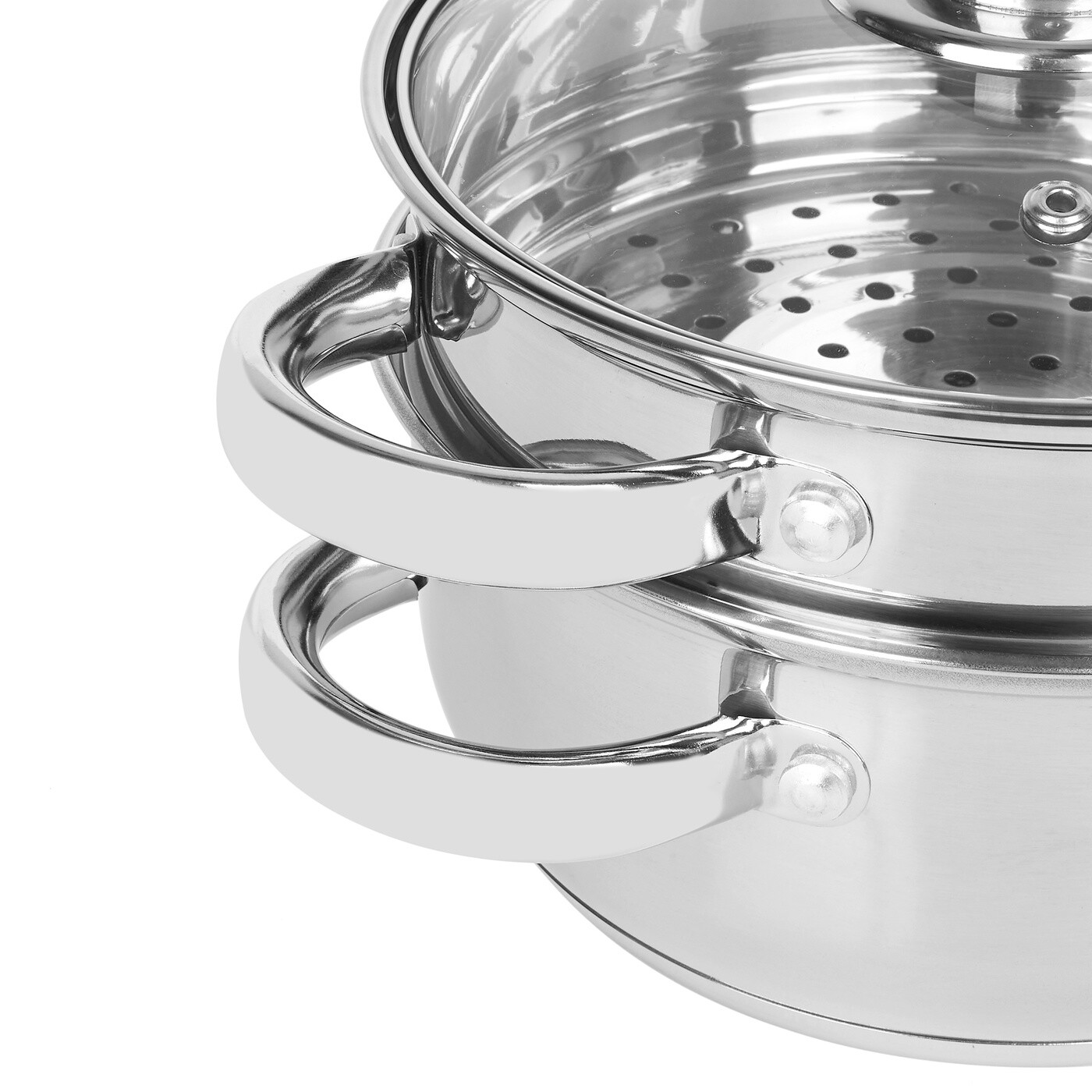 Produktbild von 5 Etagen Dampfkocher,Mantovarka Gardampfkochtopf Set Edelstahl Kochgeschirr