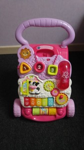 trotteur parlant vtech rose