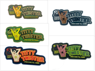 Titty Twister Chica PVC Airsoft Paintball Morale Patch