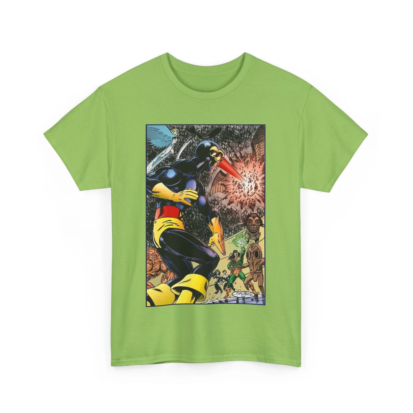Alpha Flight Vs Cyclops T-Shirt - Marvel Comics - John Byrne Art - Snowbird