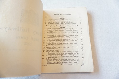 1938 Military Railways Original Railway Rule Book The War Office - Picture 3 of 10