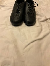 Capezio Cadence Tap Shoes Women 10M Oxfords Black Leather Dancing Tele Tone