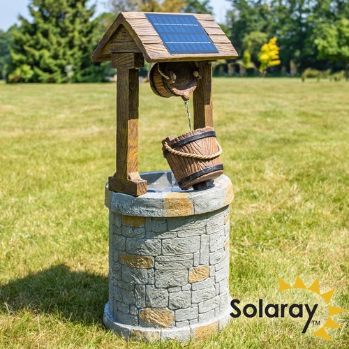 Solar Powered Wishing Well Water 