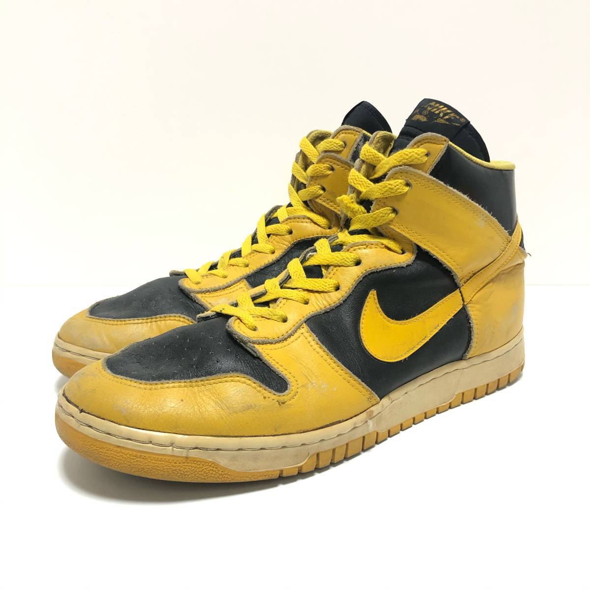 NIKE DUNK HI IOWA Yellow x Black US11.5 Made in Korea 1985 NIKE DUNK HI IOWA Yellow x Black US11.5 Made in Korea 1985