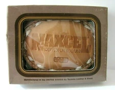 Upjohn Naxcel Cattle Swine Cow Pig Antibiotic Leather Brass Belt Buckle Ag Farm 