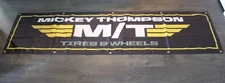 Mickey Thompson Tires Banner Flag Big 2x8 feet Drag Racing Mechanic Tire Shop 