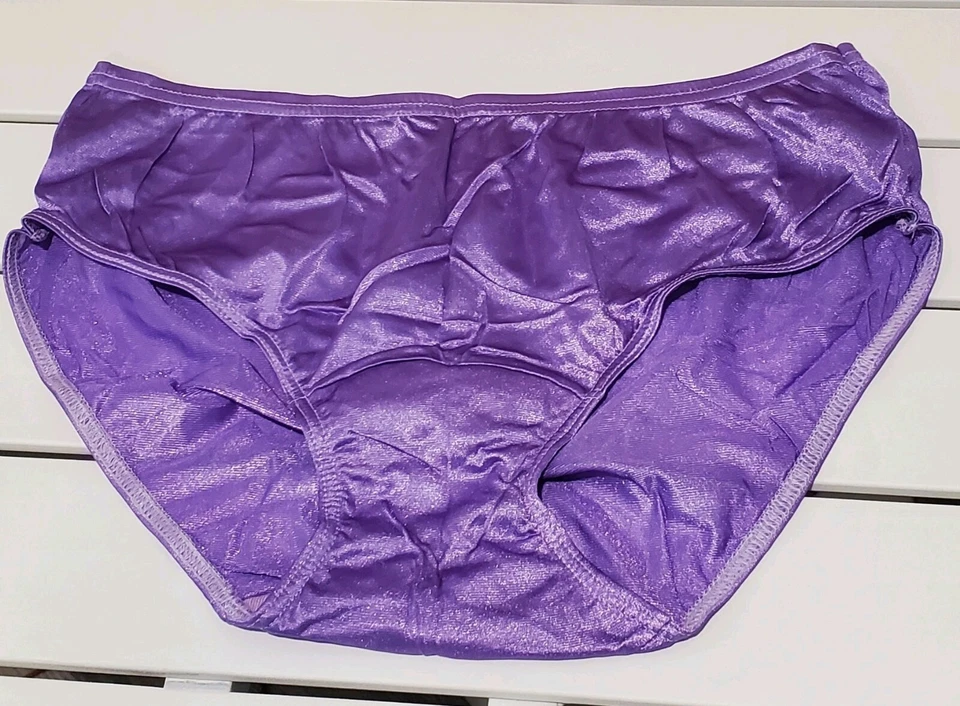 Shadowline Braga de bikini de nailon brillante con fuelle ancho sedoso 5/S Terciopelo PÚRPURA 11032 Foto 4 de 4