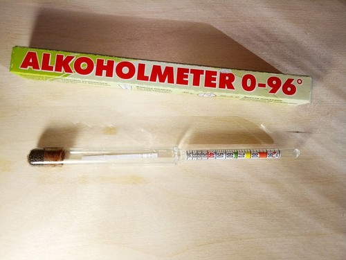0-96% Alcohol Meter HYDROMETER PROOF TESTER WHISKEY SPIRITS MOONSHINE LIQUOR