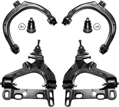 6pc Front Upper Lower Control Arms w/ Ball Joint for Chevy Trailblazer GMC Envoy