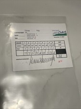 President Donald Trump 2007 Signed Golf Scorecard, Full Autograph, 1 Of 1  LPGA