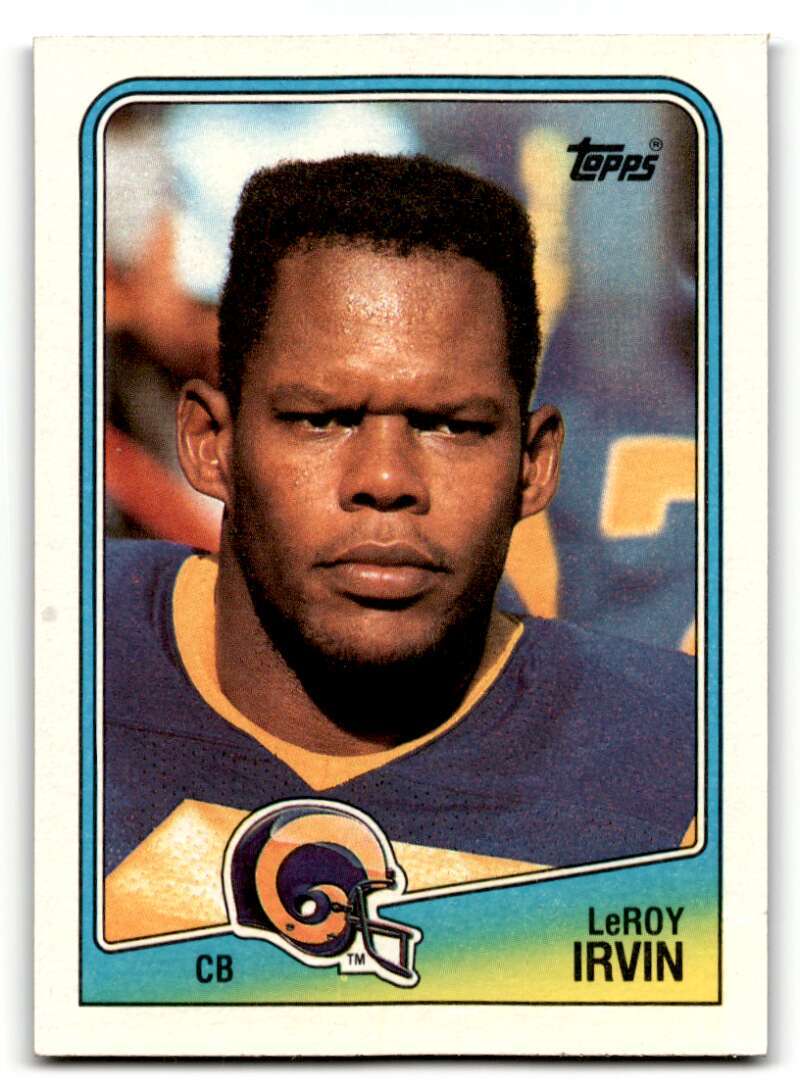 Irvin Pogi  1988 Topps #298 Leroy Irvin Los Angeles Rams Football Cards EX/NM