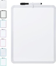 Dry Erase Board, 14  X 11  with a Black Dry Erase Marker, Small Mini White Board