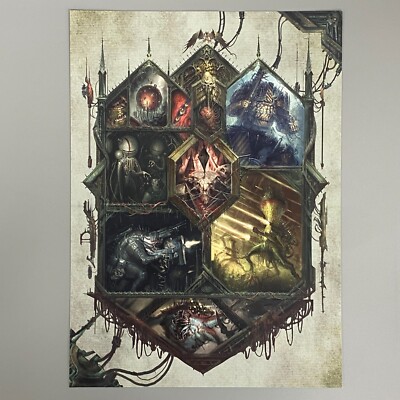 XENOS COLLAGE TYRANIDEN ALIEN TECH RACE ART BILD POSTER WARHAMMER 40.000