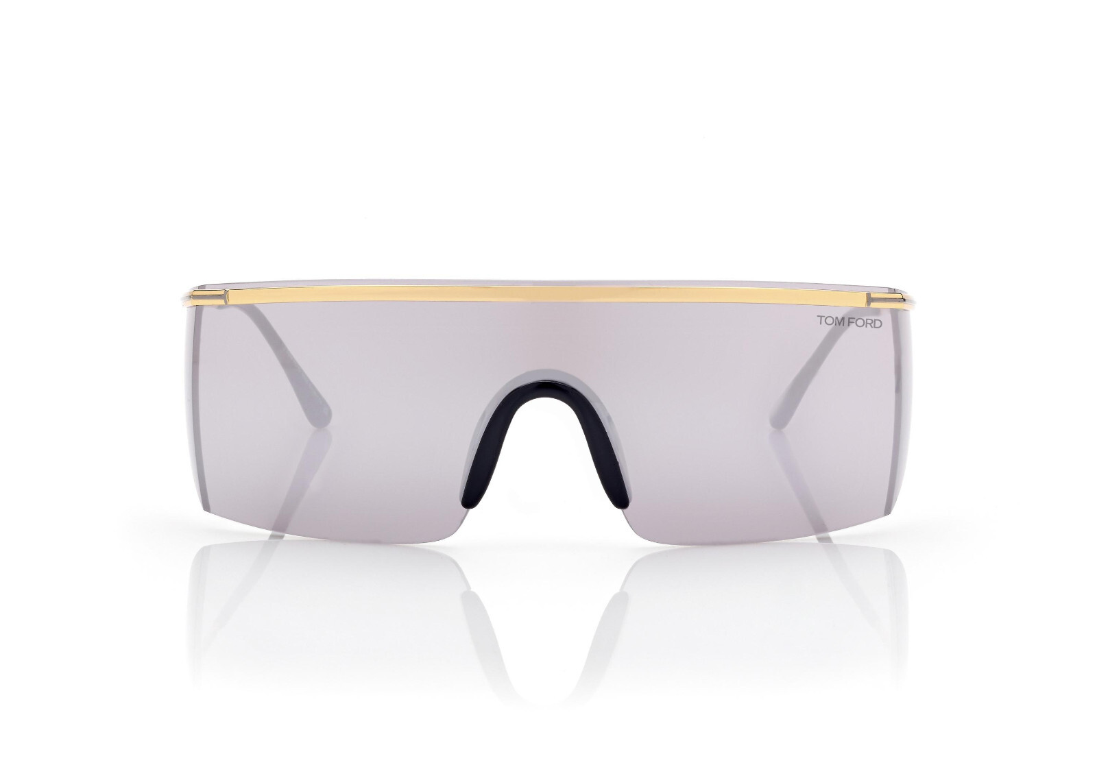 TOM FORD Shield Sunglasses PAVLOS-02 FT0980 30C Gold / Grey Mirror 150mm image 2
