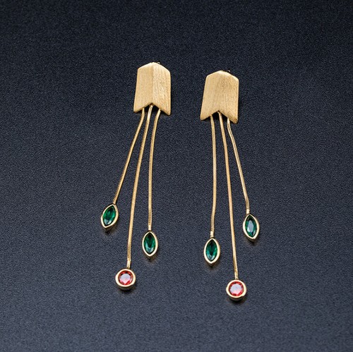 Clip Orecchini Lampadario Placcato Argento Con Cristalli – Bello London Calla S – Per Orecchie Non Forate - 5