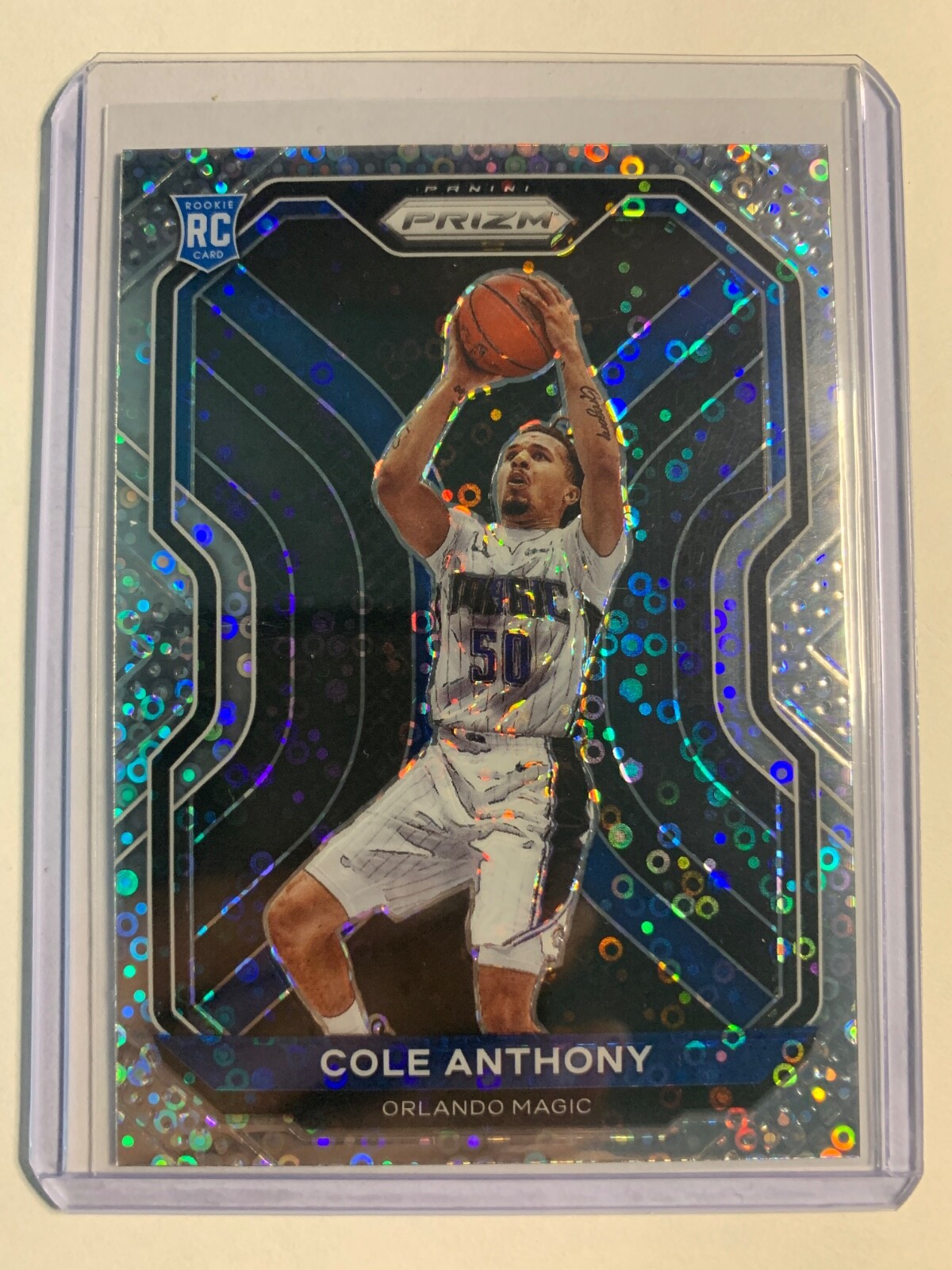 2020-2021 Cole Anthony Panini Prizm Silver Disco Fast Break Rookie RC #292