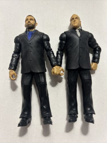 Lot de figurines WWE Jamie Noble Joey Mercury Battle Pack 37 J&J Security Wrestling - Photo 1/3