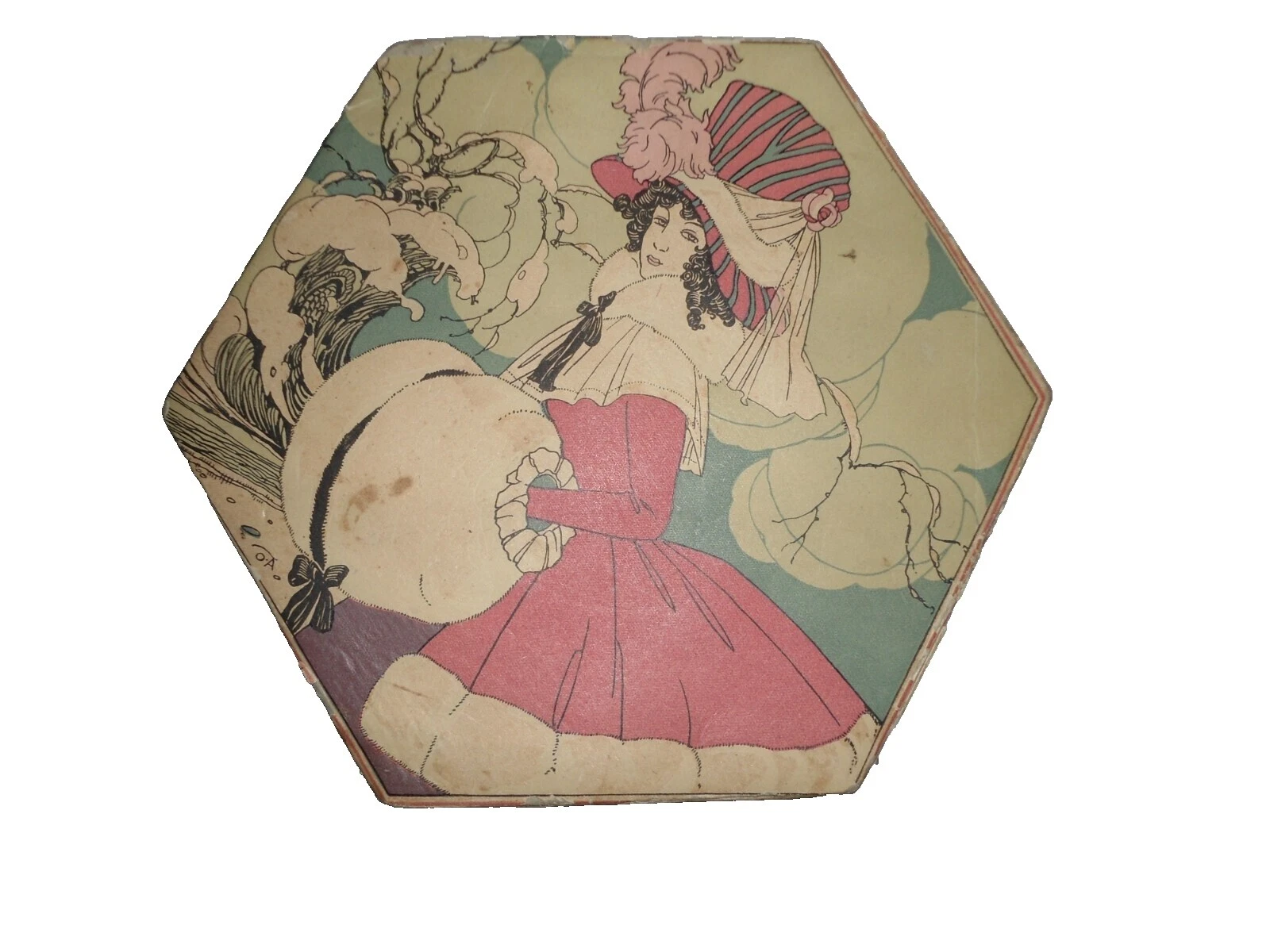 1920s década Vintage Cajas del sombrero