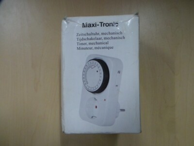 Maxi-Tronic mechanische Zeitschaltuhr Weiß mit OVP Guter Zustand