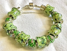 Bracelet Maille Serpent Couleur Or Rhodié - Modèle Rétro Plat Et Souple - Occasion - Longueur 264