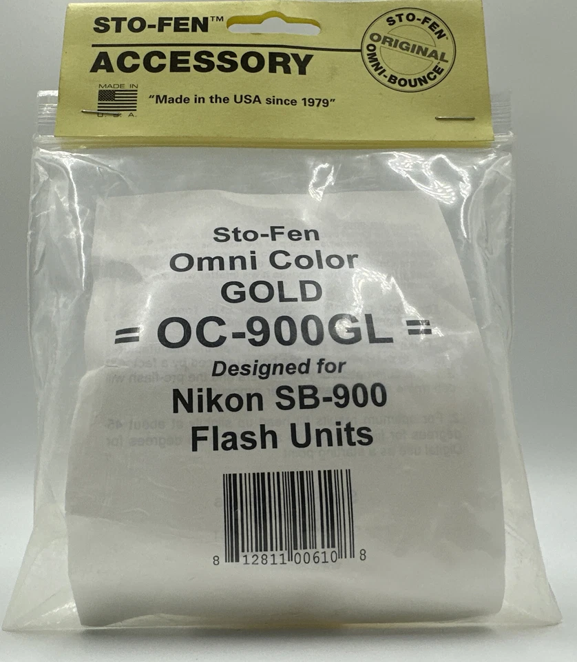 BRAND NEW Sto-Fen Omni Color Gold OC-900GL for Nikon SB-900 Flash Units - Image 2 of 4