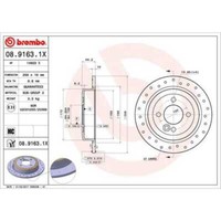 Brembo 2X Bremsscheibe Hinten 259 Gelocht Voll FüR Mini Mini R50 R53