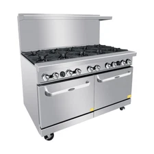 Atosa AGR-10B-LP 60″ Range 8 BURNERS 2 OVENS PROPANE WITH 5 YEARS PARTS & LABOR