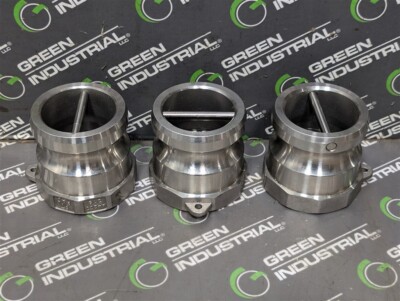 NEW Lot of 3 Dixon A-200-SS Cam & Groove Type A Adapters Female 2''