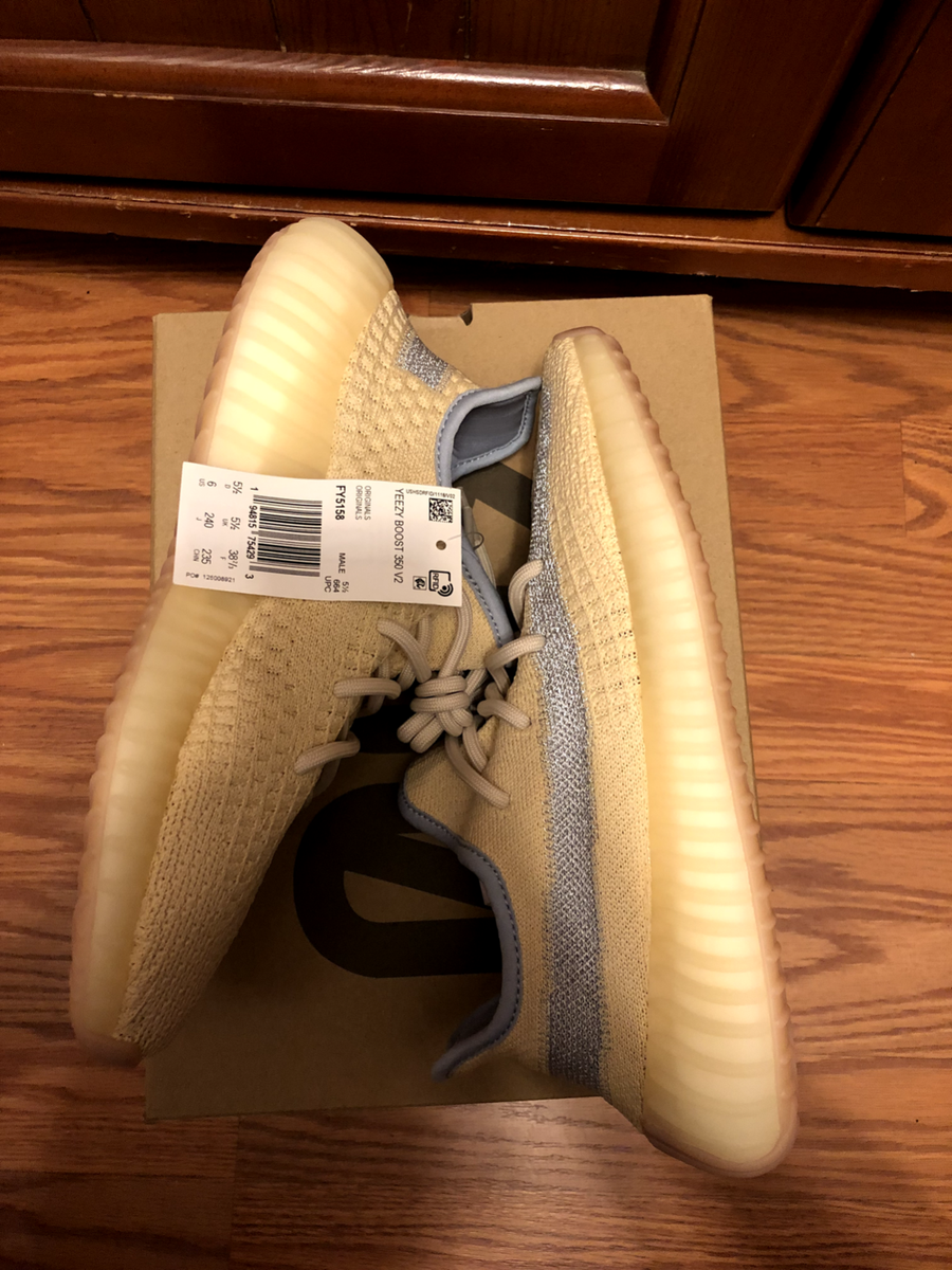 adidas gazelle silver green womens Adidas Yeezy Boost 350 V2 - Linen | Points Streetwear Store main image 1