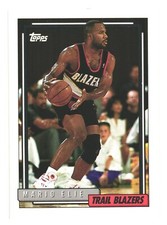 1992-93 Topps NBA Basketball Portland Trail Blazers Mario Elie